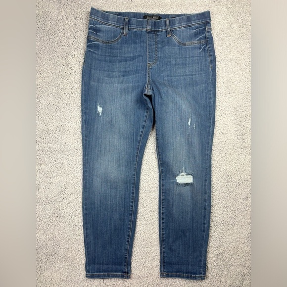 Judy Blue Jeans Womens 15 Boyfriend Fit Regular Wash Distressed Holes Stretch - Picture 1 of 6